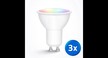 Zigbee GU10 spot RGBWW - 5 watt - Voordeelset van 3 - 400 lumen - Werkt met IKEA Tradfri, Osram Lightify, Tuya Smart Life en vele anderen