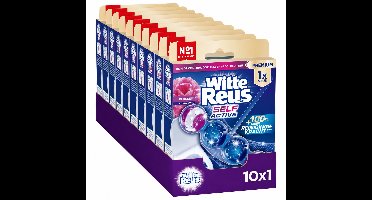 Witte Reus Self Active Bloesem 50g - WC blokjes - Voordeelverpakking - 10 stuks