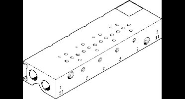 Festo Verdeelstuk - 197248 - P2U8N