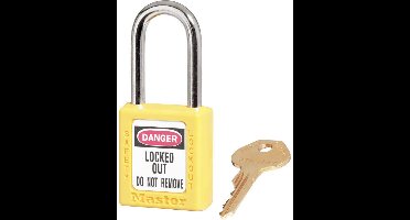 Lockout hangslot Masterlock 410YLW geel