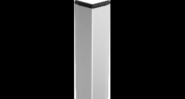 Storax zelfklevende aluminium hoekbeschermer - hoekprofiel - type STA-30 - 1500 mm inclusief afdekkapje (Zilver/Grijs)