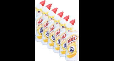 6 x Harpic toiletreiniger bleek javel - citroengeur - 6 x 750 ml