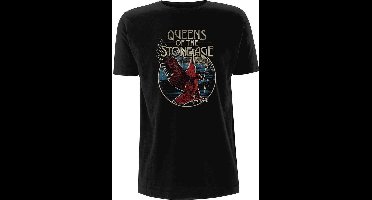 Queens Of The Stone Age - Eagle Heren T-shirt - L - Zwart