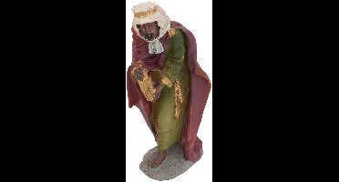 Kerstman voor wieg H.20cm hars assorti