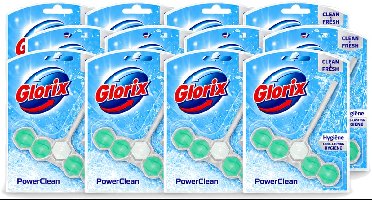 12 x Glorix - Toiletblok - Power Clean Hygiëne - Extra Hygiëne - 1 blok - Voordeelverpakking - 12 stuks