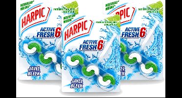 3 x Harpic Active Fresh - Toiletblok - Limoen - Met Bleek - 1 Blok - Bulkverpakking - 3 stuks