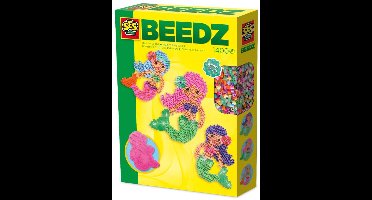 SES Creative Beedz Strijkkralen Set - Zeemeermin - Voor Meisjes vanaf 5 Jaar - 1400 Stuks - Knutselen - PVC-Vrij - Schoencadeautjes Sinterklaas