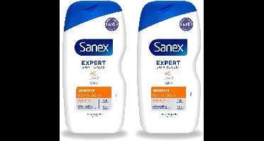 2 x Sanex - Douchegel - Expert Skin Health Sensitive - Voor Gevoelige Huid - 400 ml - Voordeelverpakking - 2 stuks