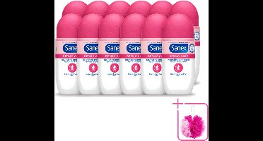 12 x Sanex – Deodorant Roller – Dermo Care 48H Antiperspirant - 50 ml - Bulkverpakking - Antiperspirant 48h - Roll-on antiperspirant
