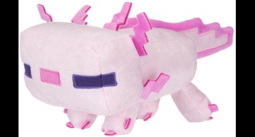 Axolotl – Minecraft Pluche Knuffel 22 cm - Speelgoed Gaming Knuffels voor Kinderen Jongens Meisjes