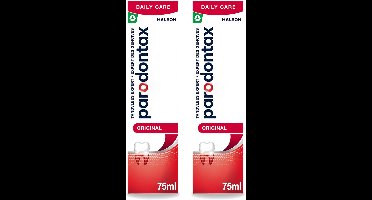 2 x Parodontax - Tandpasta - Original - Versterkt Tandvlees & Verwijdert Tandplak - 75 ml - Bulkverpakking - 2 stuks