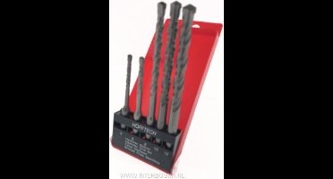 Hofftech SDSBoorset - Beton - Metselwerk - 5 Delig