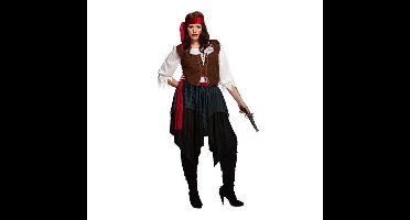 Partychimp - Kostuum - Piratenvrouw - XL