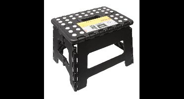 GS opstapkrukje inklapbaar - krukje opstapje - max. 150 kg - zwart