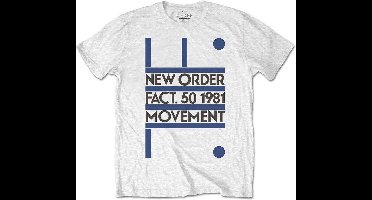 New Order - Movement Heren T-shirt - 2XL - Wit