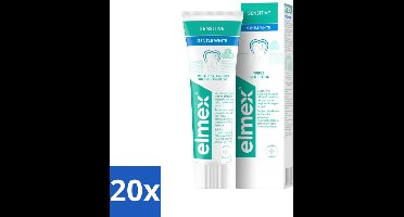 20 x Elmex Tandpasta Sensitive Gentle White 75 ml - Tandpasta - Mondhygiëne - Tanden - Tandvlees - Glimlach