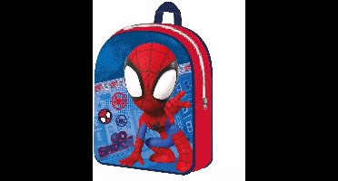Spiderman - Spidey - Rugzak - 30cm - Rood - Blauw - Jongens