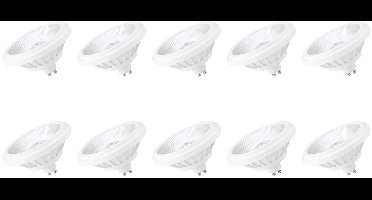 Spectrum GU10 LED Spot AR111 - 14 Watt - 230V - 1200 Lumen - 2700K Warm wit - Gezellig licht - Energiezuinig - 10 stuks