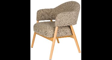 Puur - Clay fauteuil hout - donkerbruin
