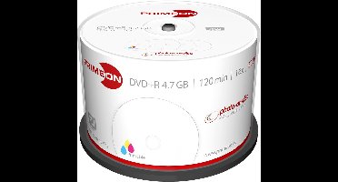 Primeon 2761226 DVD+R disc 4.7 GB 50 stuk(s) Spindel Bedrukbaar