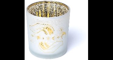 Sfeerlicht matglas/metallic spirituele handen – 7,3 cm x 8 cm