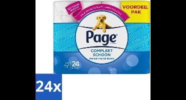 24 x Page Toiletpapier Compleet Schoon 2-laags 24 stuks per verpakking - Toiletpapier - 2-laags Toiletpapier - 3D Wave™ - Katoen - Hygiëne