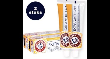 2 Tubes Arm & Hammer - Whitening - Tandpasta - Extra White - 125 gram - Baking Soda - Witte Tanden - Wittere Tanden - Tandpasta Whitening - Voordeelverpakking