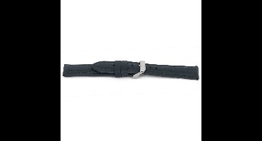 Horlogeband I081 Grain Gevuld Grijs/Blauw XL 24x22mm