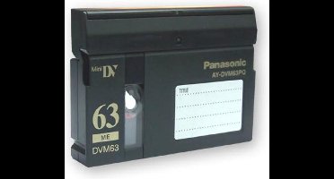 Panasonic AY-DVM63PQ 63 minuten Professionele Kwaliteit Mini-DV  / Digital video cassette