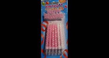 Rose Kaarsen taart happy birthday verjaardag