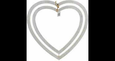 Houten hart dubbel 30 cm