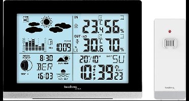 Technoline Weerstation WS 6762 Radiogestuurd Met thermometer en hygrometer 158 x 113 x 40mm