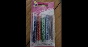 5x Glaspareltjes Assortiment donker Sorbo