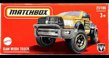 RAM WORK TRUCK 23/100 MATCHBOX 1:64 YELLOW