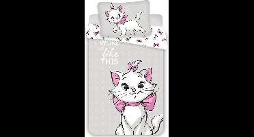 Disney Aristocats BABY Dekbedovertrek, I Woke Up Like This - 135 x 100 + 40 x 60 cm - Katoen