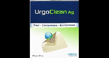 UrgoClean Ag 10 cm x 12 cm Kompresse, 10 St. Kompressen