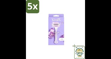 5 x Gillette - Venus ComfortGlide Breeze – Hydraterende Gelstrips – Dames - Grootverpakking - Scheer Gel - Hydraatende Gelstrips - Comfortabele Scheerervaring - Huidverzorging - Scherpe Mesjes