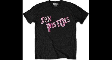 Sex Pistols - Multi-Logo Heren T-shirt - L - Zwart
