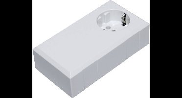 BOX4U ESO 1250 E Stekkerbehuizing 125 x 67 x 50 Polycarbonaat, ABS Lichtgrijs 1 stuk(s)