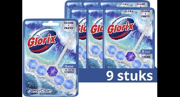 Glorix - WC blokjes - Ocean - 9 Stuks - Voordeelverpakking