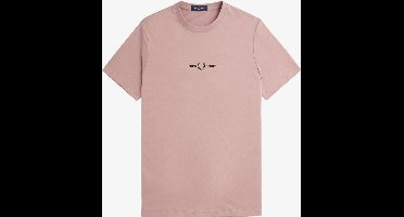 Fred Perry Embroidered t-shirt - dark pink