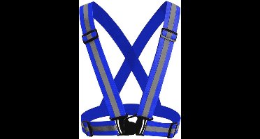 Scoby - Reflecterend Veiligheidsvest - Hardloopvest - Harnasvest - Kruisgordel - Blauw