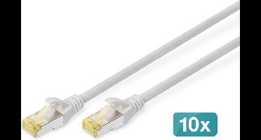CAT6a sFTP kabel 3 meter Grijs - 10 stuks