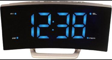 Technoline WT 460 - Wekker - Digitaal - Quartz - 12/24 - 2 Alarmen - Snooze - FM radio - Zwart