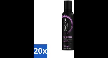 20 x Syoss - Fullness - Haarmousse - Lichtgewicht Volume - 250 ml - Haarmousse Volume - Haarmousse Voor Volume - Haarmousse Voor Fijn Haar - Haarmousse Voor Futloos Haar - Haarmousse Voor Salonlook
