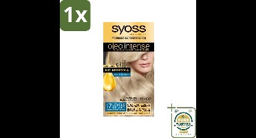 1 x SYOSS - Oleo Intense 12-00 - Haarverf - Permanente Haarkleuring - Zilverblond - Langdurige Kleur- Zilverblond Haarverf - Permanente Haarkleuring - Ammoniakvrije Haarverf - Zonder Ammoniak - Haarverf Zonder Ammoniak