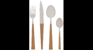 Ménagère Susan 16 pièces effet bois