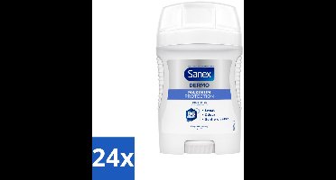 24 x Sanex – Deodorant Stick – Maximum Protection 96H – 50 ml - Anti-transpirant Stick - 96 Uur Bescherming - Zweetbestendig - Geurvervoeging - Huidbescherming
