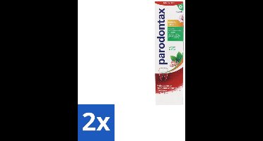2 x Parodontax - Tandpasta - Herbal Twist - Ginger & Mint - 75ml - Tandpasta - Bloedend Tandvlees - Tandplak - Gember - Munt