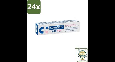 Curasept - ADS 720 Gel-Tandpasta - Chloorhexidine 0.20% - Beschermt Tandvlees & Tanden - 75 ml - Voordeelverpakking - 24 stuks - Ontstoken tandvlees - Peri-implantitis